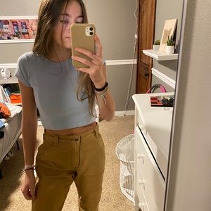 Blue simple brandy tee